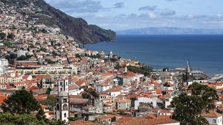 Европа остров Мадейра Фуншал автобусная прогулка по городу Europe Madeira Funchal