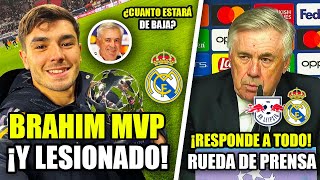 🚀 BRAHIM MVP Y LESIONADO ¿CUANTO ESTARÁ DE BAJA? | RUEDA DE PRENSA DE ANCELOTTI: RESPONDE A TODO