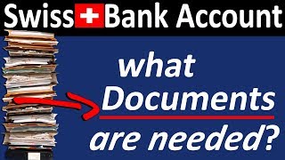 What Documents are needed for (FAST) Swiss Bank Account Opening 2022