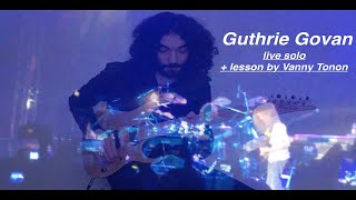 THE BEST Guthrie Govan live solo + lesson by Vanny Tonon