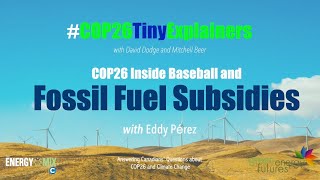 #COP26TinyExplainer – Fossil Fuel Subsides and Inside Baseball at COP26