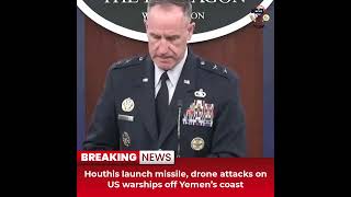 Desitdown News (Houthis launch missile, drone attacks on US warships off Yemen’s) #desitdown #news