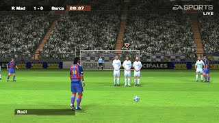 FIFA 2004 Real Madrid vs Barcelona PS2 / PCSX2 Gameplay | El Clasico | Retro FIFA HD 1080p