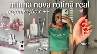 minha nova ROTINA PRODUTIVA COMIGO *das 9am* grwm, organização, autocuidado ++