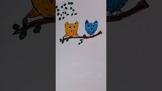 cute doodles #shortsfeed #shortsvideo #owls