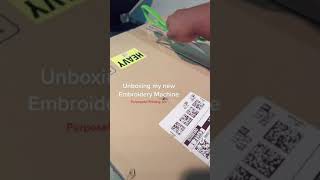 Unboxing my new Se1900 embroidery machine #shorts