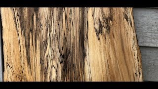 Woodmaster Planer video: Spalted Sycamore slabs