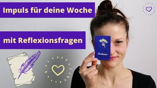 DANKBARKEIT OrakelKarte der Woche mit Reflexionsfragen | Meditation Achtsamkeitsübung | 5.4.-11.4.