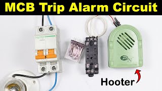 How to Make MCB Trip Alarm Circuit || MCB Trip Indicator @TheElectricalGuy