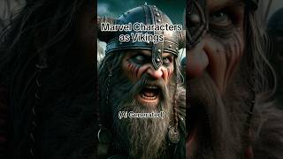 Ai Draws Marvel characters as Vikings. #ai #shorts #marvel #vikings