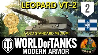 LEOPARD VT-2 II Tank Review II Gold Standard Medium! II WoT Console Modern Armour II Steel Beasts