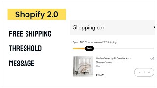 Free shipping threshold shopify