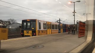 *RARE* Tyne And Wear Metro- Metrocars 4001& 4083 at Pelaw in Special Livery