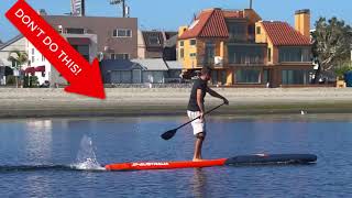 Stand Up Paddle Technique Lesson 6 Exiting Paddle From W