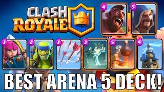 CLASH ROYALE | BEST ARENA 5 (SPELL VALLEY) DECK! | EASY WINS!