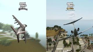 GTA San Andreas Definitive Edition Draw Distance Comparison (Fog) vs GTA SA Original