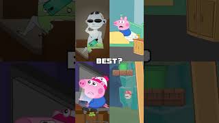 When you left your door open! 😱 #shorts #funny #mario #comedy #animation #peppapig