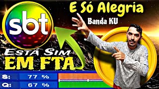 SBT EM FTA NA BANDA KU QUE MARAVILHA SEI QUE VCS GOSTAM OLHA AÍ O SATÉLITE E SÓ APONTAR E FAZER A B.