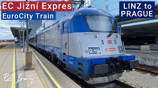 TRIP REPORT | EC Jižní Expres | Linz to Prague | ČD EuroCity train | 1st class