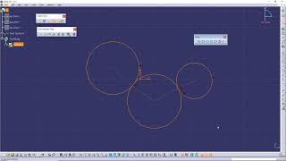 13. CATIA Sketcher 강좌 - Circle, Three Point Circle, Circle Using Coordinates, Tri-Tanjent Circle 스케치