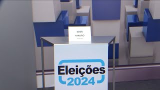 Eder Mauro candidato a prefeitura de Belém é entrevistado pela TV Grão Pará, dia16 de setembro 2024