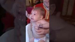 Baby remembers her first day at church