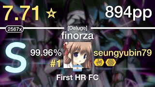 7.71⭐-Story- | Camellia feat. Nanahira - finorza [Deluge] +HDHR #1 894pp 99.96% FC