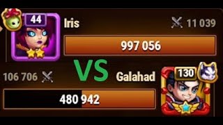 [Hero Wars] Iris 44 vs Galahad 130 🙈🙉🙊🤢🤬😨🥵🐠👀📽🖥