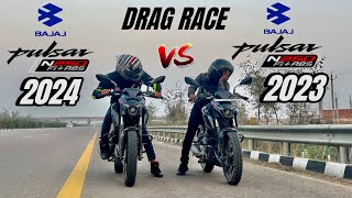 bajaj pulsar N250 2024 vs bajaj Pulsar N250 2023 | DRAG RACE | ye umeed nhi thi 💔