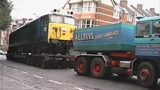 BBC Spotlight news item (partial) -  50019 Ramillies stranded in Exeter 1992