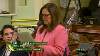 Lisa Calderon Introduces Resolution Proclaiming June 24 as Willie L. Brown Jr. Day