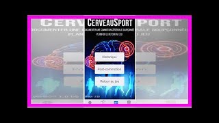 CerveauSport: une application pour gérer sa commotion cérébrale sur iPhone et iPad