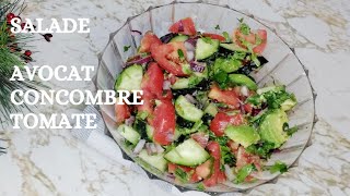 Tomato and Avocado Salad on the go || Salade de tomate et d'avocat évacuer la graisse du ventre