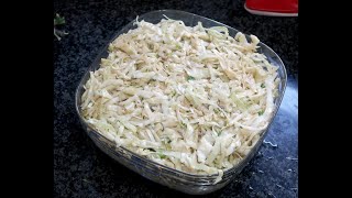 סלט כרוב עם חמאת בוטנים  Cabbage Salad with Peanut Butter