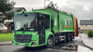 Clean Ireland Recycling 2018 Mercedes Econic + Dennis eagle 50/50 split + Keltec food pod