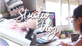 Studio vlog ✎6: Preparando pedidos Etsy + Nuevo marcapáginas