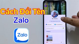 Cách đổi tên Zalo - Đổi Tên Zalo Của Mình