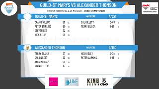 Geelong Cricket Association - OD GCA3 4ths - Round GF - Guild-St Marys v Alexander Thomson