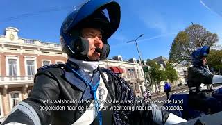 De motorrijders van de Koninklijke Marechaussee