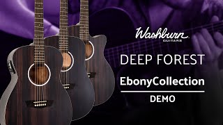 Washburn Deep Forest Ebony Collection Demo