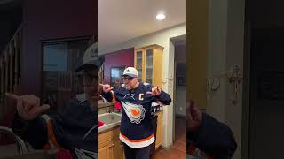 I am watching Edmonton Oilers vs Avalanche with Tomas Heck in  man cave.#giveaheck #edmontonoilers #