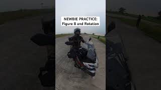 A MUST PRACTICE FOR NEWBIE RIDERS | FIGURE 8 and ROTATION #kawasakiversys650 #insta360x3 #kawasaki