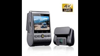 VIOFO A129 Pro Duo 4K Dual Dash Cam 3840 x 2160P Ultra HD 4K Front and 1080P Rear Car WiFi Dash