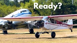 Pilot’s Expertise in Action: Flawless Banner Towing with a Piper J-3 Super Cub