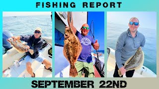 New Jersey Fishing Report September 22nd #flounder #fluke #surffishing