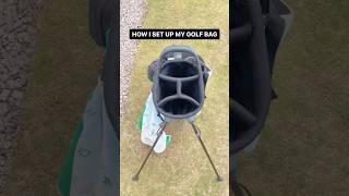 How I set up my golf bag - have I got it right? #golf #golfbag #golfshorts