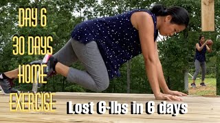 DAY 6 | Lost 6-lbs in 6 Days | 30 Days Home Exercise with 16/8 Intermittent Fasting