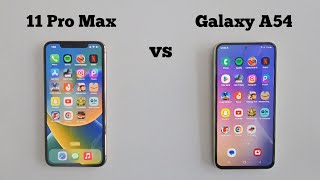 Samsung A54 vs iphone 11 Pro Max || Speed Test in 2024