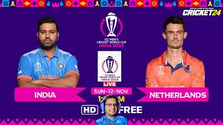 🔴LIVE: #cwc23 India vs Netherlands ODI Match - Cricket24 PC 1440p60  @blackopsrebornyt