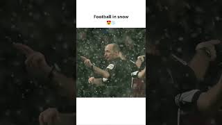 Football in snow Christmas special😍❄️